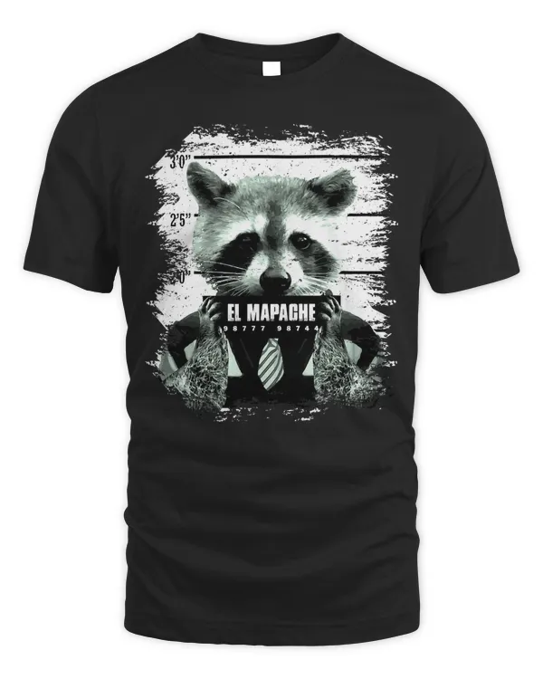 El Mapache Mugshot Mexican Raccoon Prison Inmate T-shirt