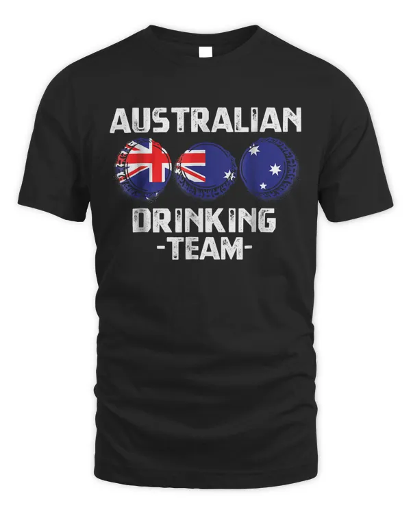 Australian Beer Drinking Team Flag Party Gift Tshirt