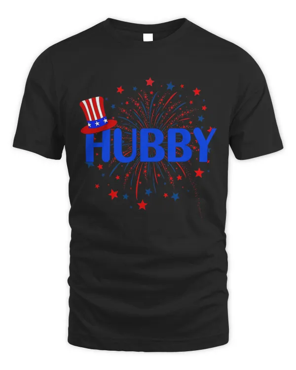 4th July Hubby Patriotic Couple Matching T-Shirt