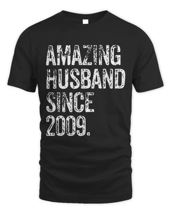 Amazing Husband Since 2009 11 Years Wedding Anniversary T-Shirt