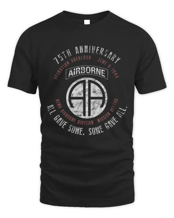 D-Day 75th Anniversary 82nd Airborne WWII Vintage Tee