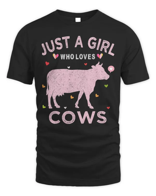 Cow Cow Lover Women Just A Girl Who Loves Cows 103 Heifer Cattle