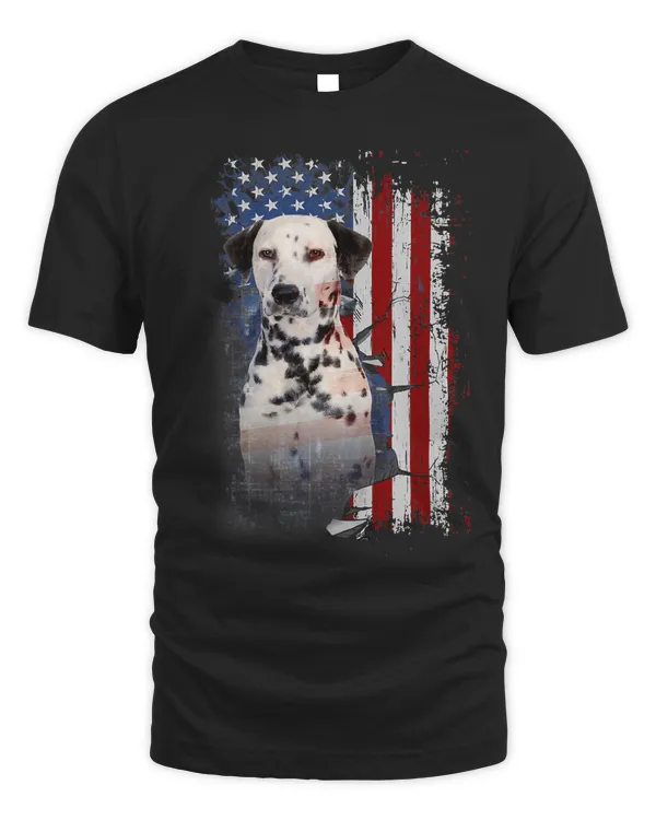 Dalmatian Dog America Flags 228