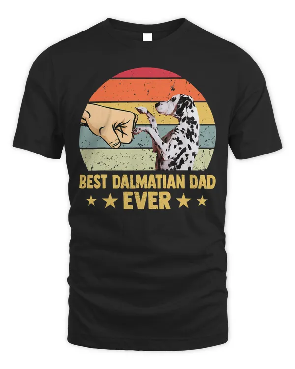 Dalmatian Dog Best Dalmatian Dad Ever Retro Vintage Father Day 309