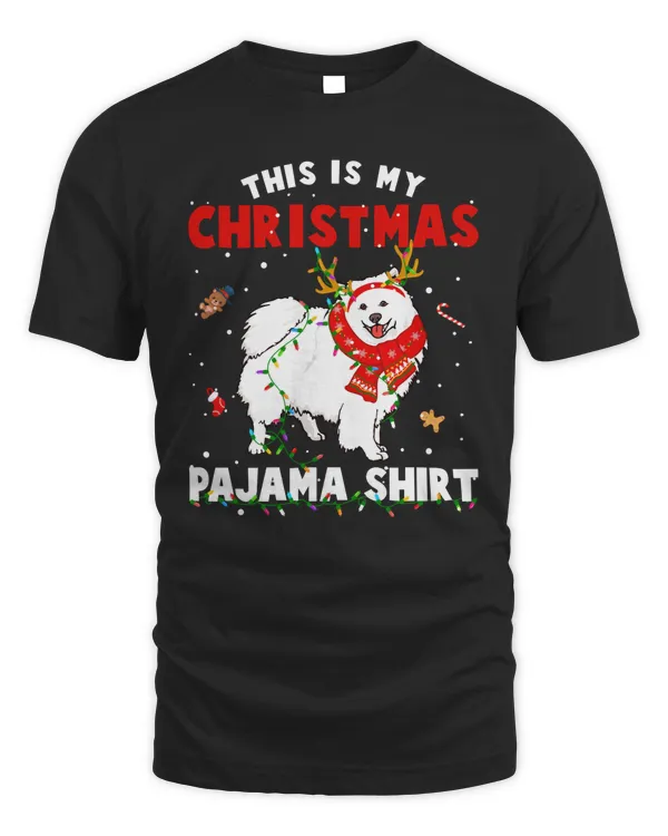 This Is My Christmas Pajama American Eskimo Dog Funny Dog Lover Puppy Owner Xmas Gift