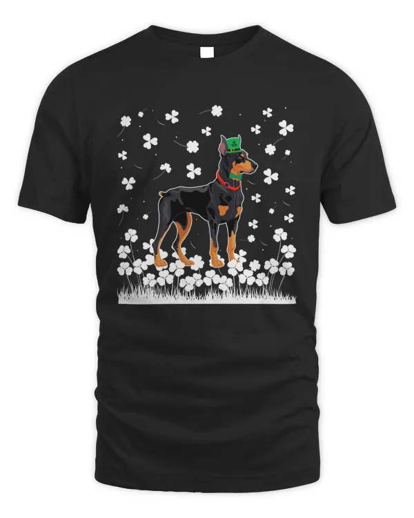 Funny St Patrick's Day Doberman Dog Cute Pet Puppy Lover Gift