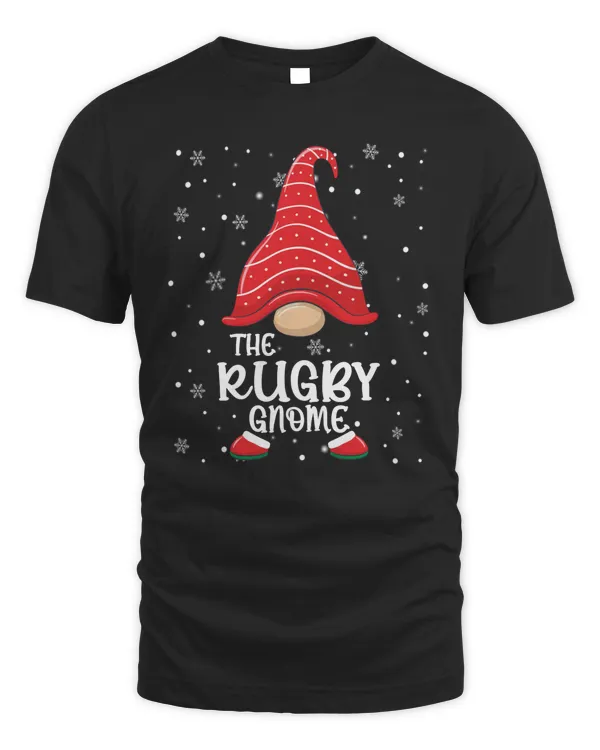Christmas Funny Rugby Gnome Family Matching Xmas Pajama
