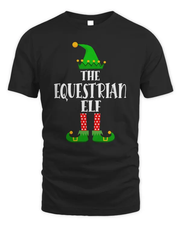 Equestrian Elf Matching Family Group Sport Christmas Pajama