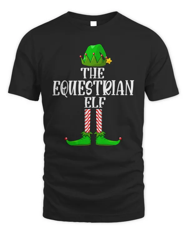 The Equestrian ELF Matching Family Funny Christmas Sport