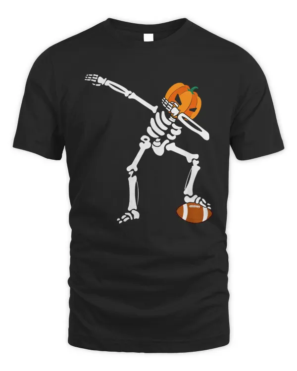 Funny Dabbing Skeleton Rugby Pumpkin Halloween Costume