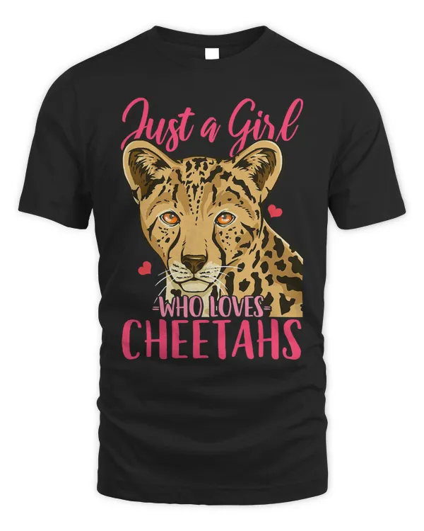 Cheetah Just a Girl Who Loves Cheetahs Gift T-Shirt
