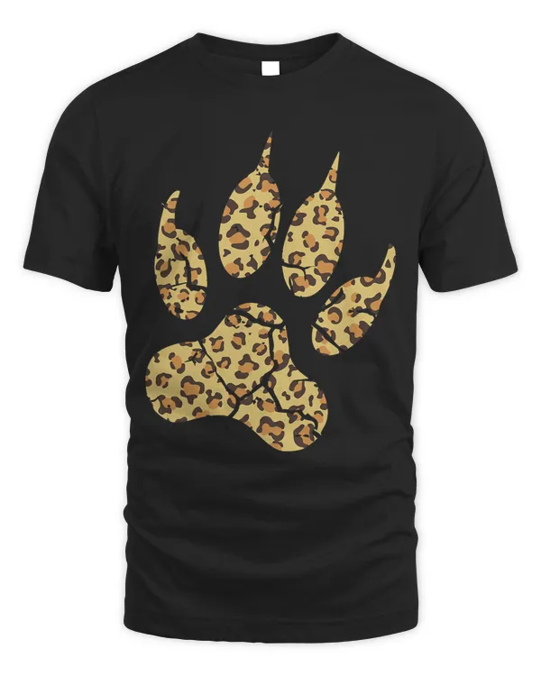 Cheetah Paw Print design, Leopard gift, Safari design T-Shirt