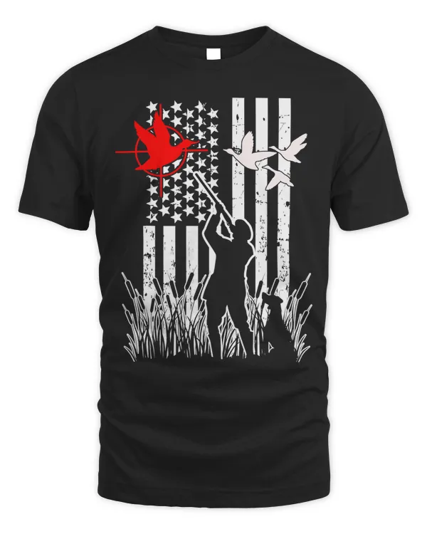 Duck American Flag Patriotic Duck Hunting Waterfowl Goose Hunting 210