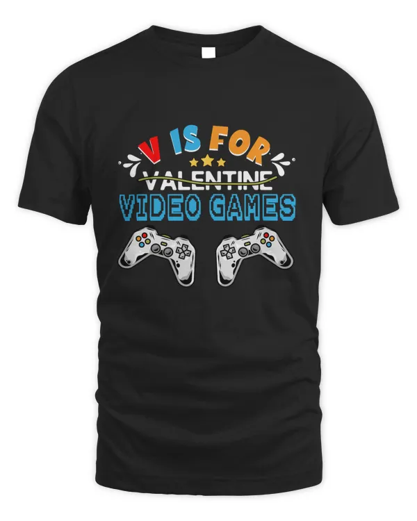 RD Funny Video Games Lover Valentine Day Shirts For Kids Boys Shirt