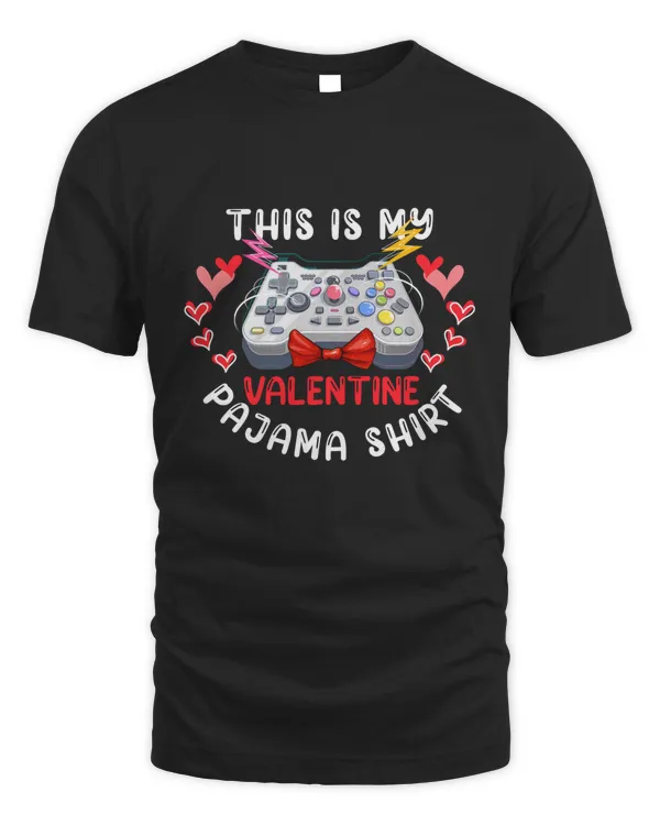 RD This Is My Valentine Pajama Gamer Video Games Valentine Boys Shirt