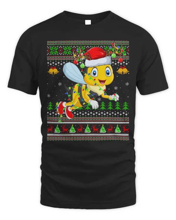 Bee Bird Lover Xmas Santa Ugly Christmas 604