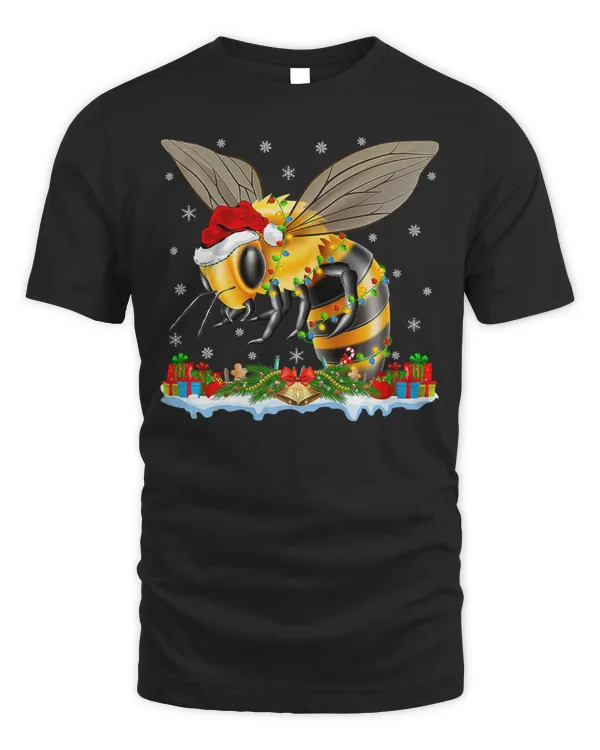 Bee Bumble Bee Lover Family Matching Santa Bumble Bee Christmas 518