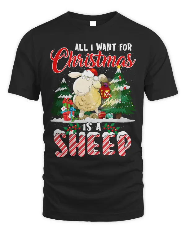Sheep All I Want For Christmas Is A Sheep Ugly Sweater Farmer Xmas 17