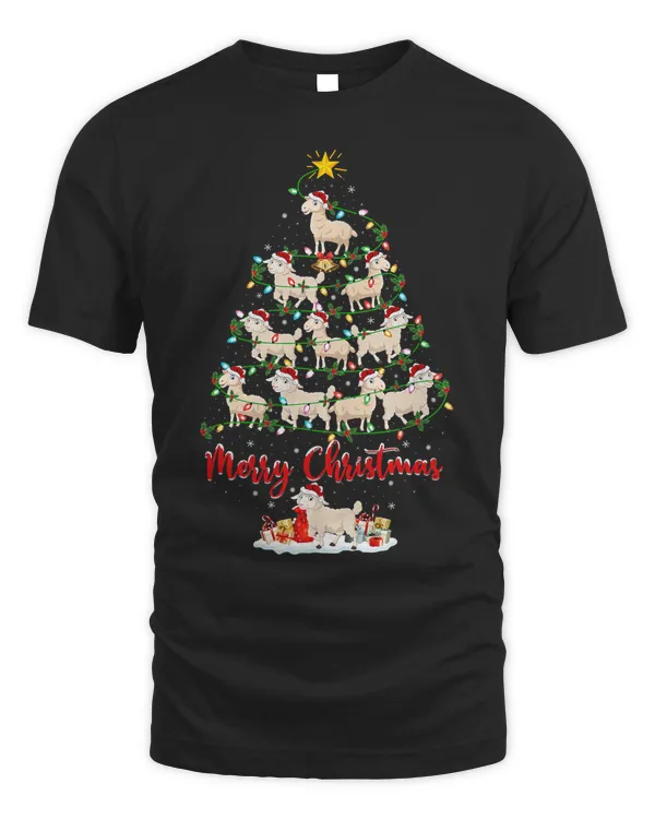 Sheep Animal Lover Matching Santa Christmas Tree 303