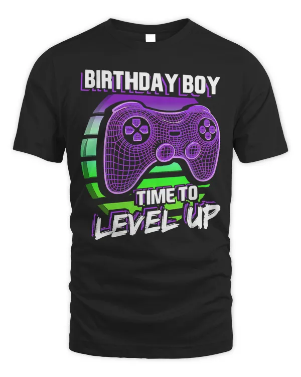 Birthday Boy Time to Level Up Game Vintage Birthday 444