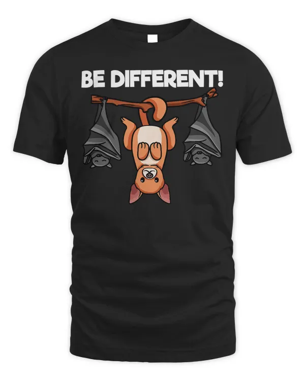 Be Different Saying Funny Cute Chihuahua Dog With Bats 548