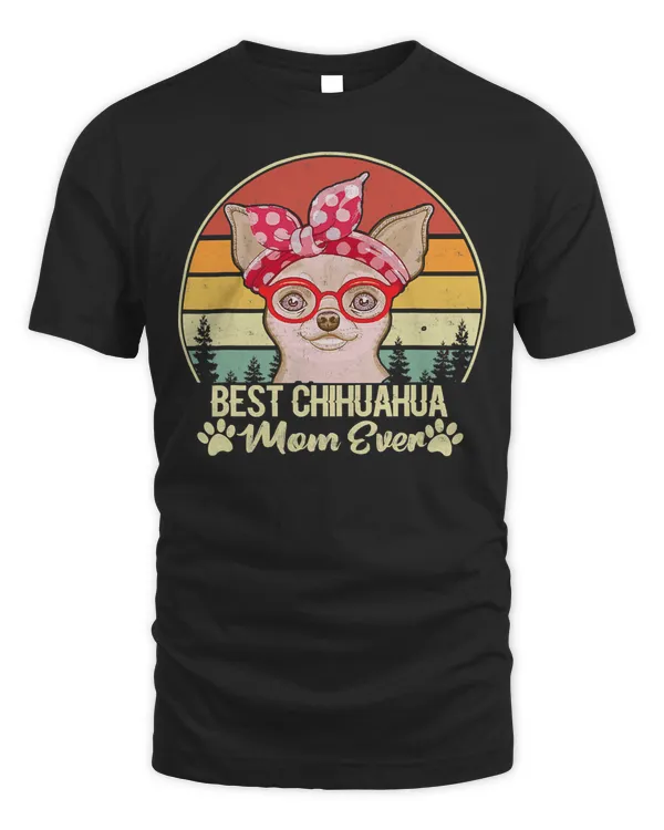 Best Chihuahua Mom Bandana Ever Vintage Retro 38