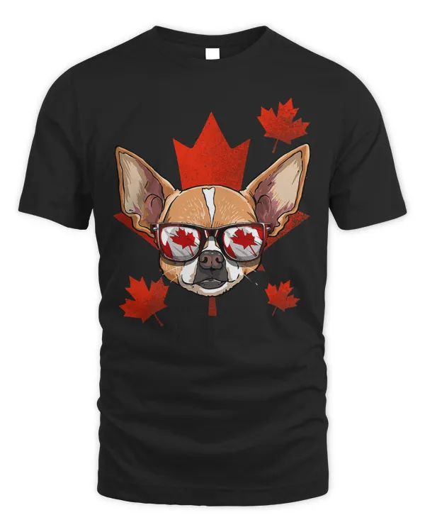Canadian Chihuahua Dog Maple Leaf Patriotic Canada Flag 158