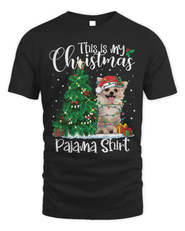 Chihuahua Christmas Lights Funny Pajama Dog Lover Xmas 481