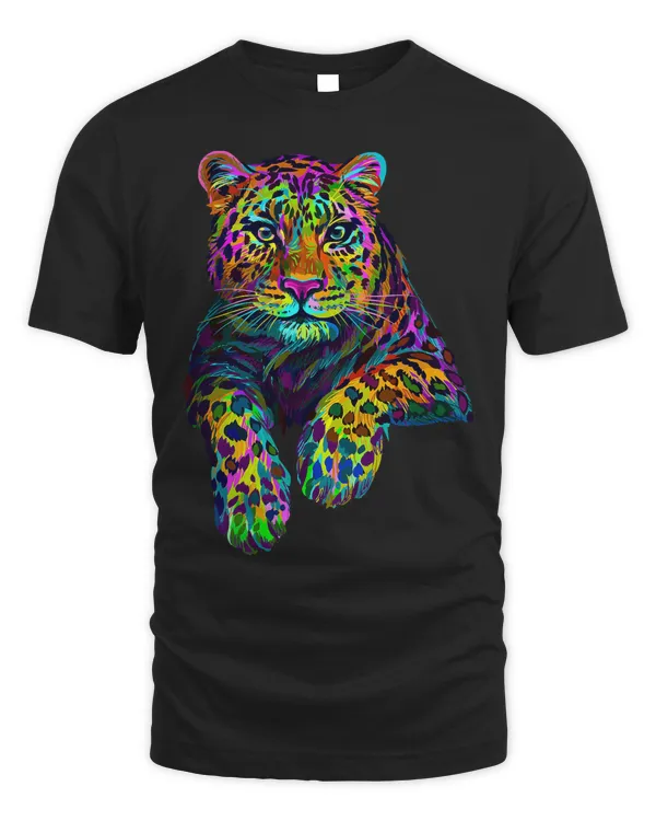 Men's Women's Youth Colorful Short Sleeve Tiger Design T-Shirt