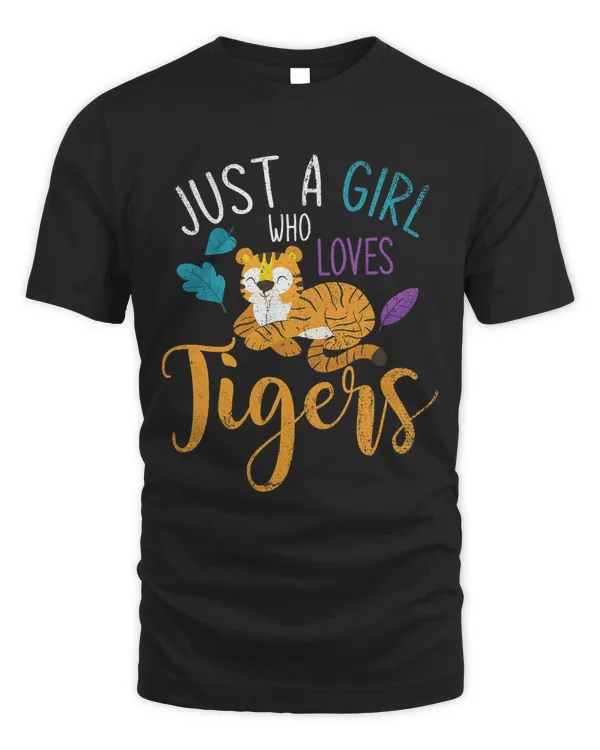 Cute Animal Lover Wildlife Women Girls Kids Tiger T-Shirt