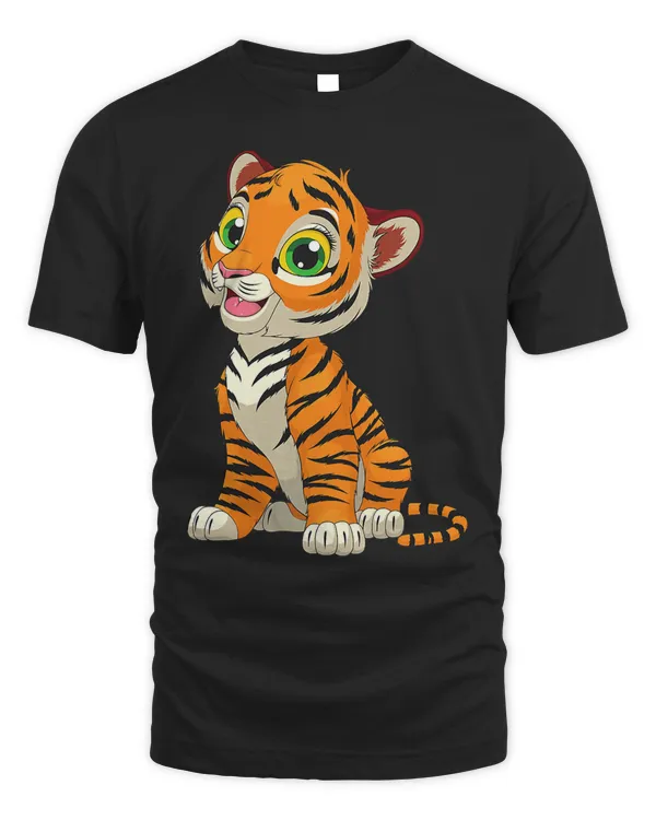 Cute Tiger Cub T-Shirt - Big Jungle Cat