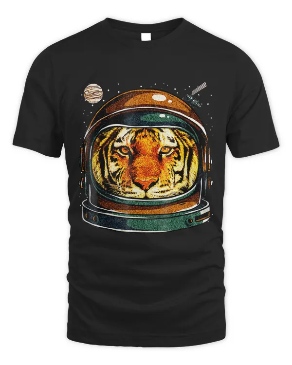 Tiger Astronaut Lovers illustration T-Shirt