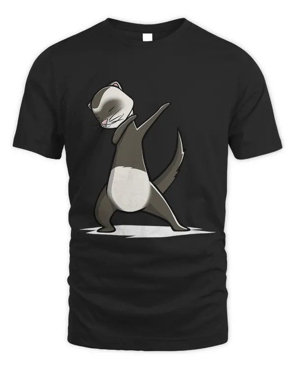 Funny Dabbing Ferret Pet T-Shirt Dab Dance Gift Shirt