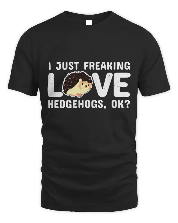 I Love Hedgehog Hoodie Clothes Art Gift Women Men Costume Pullover Hoodie