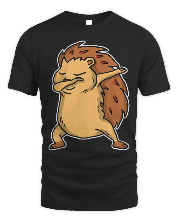 Funny Dabbing Hedgehog Dab Dance Cute Hedgehogs Lover Gift T-Shirt
