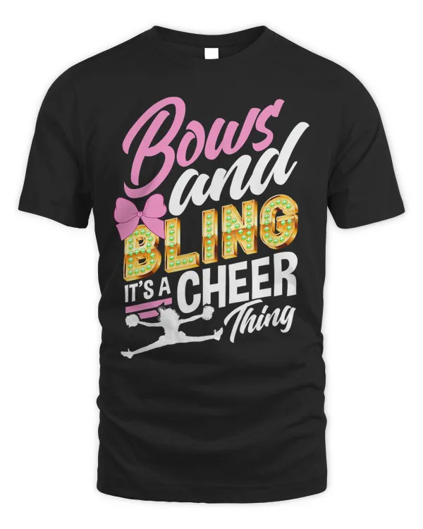 Bows & Bling It's A Cheer Thing Funny Cheerleader Gift T-Shirt