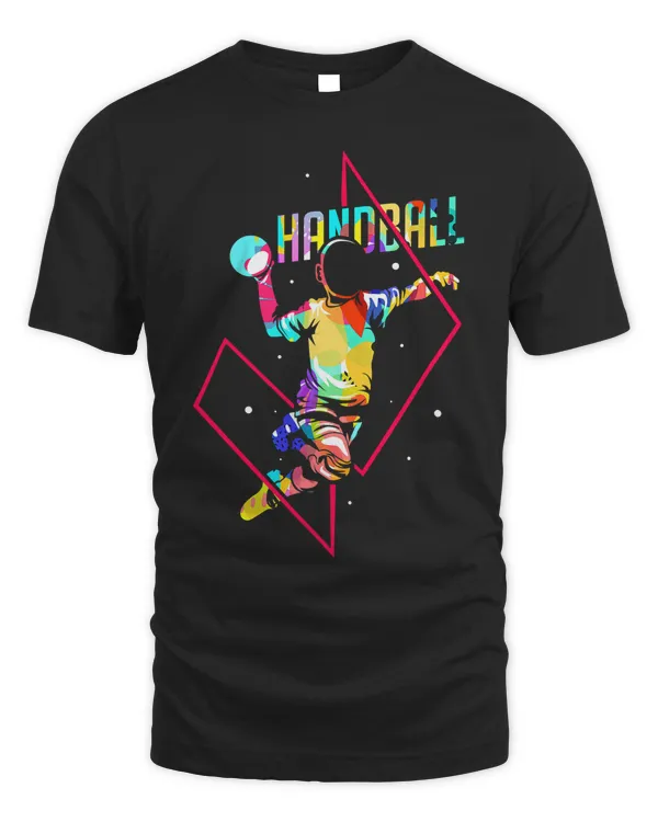 Colorful Team Handball Ball Sport T-Shirt