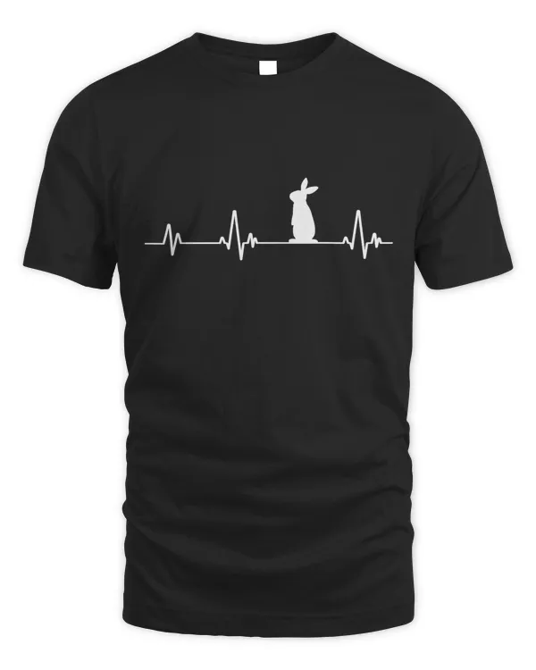 Bunny Heartbeat Pulse Rabbit Lover Premium T-Shirt