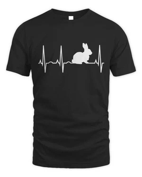 Bunny Heartbeat Shirt for Bunny Lovers - Rabbit T-Shirt T-Shirt
