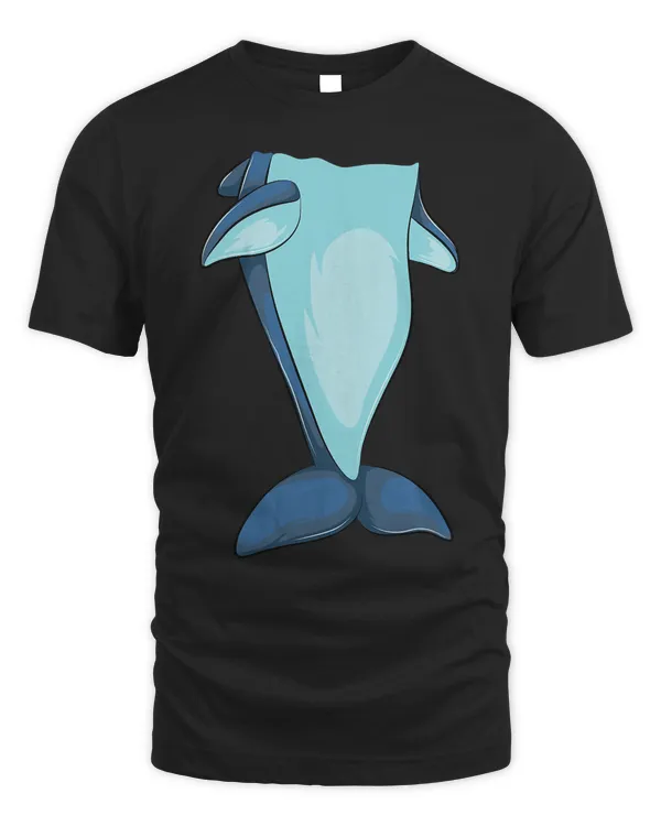 Cool Headless Dolphin  Funny Lazy Halloween Costume Gift T-Shirt