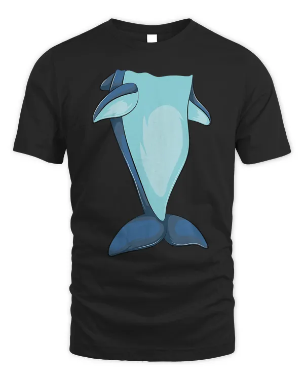 Cool Headless Dolphin  Funny Lazy Halloween Costume Gift T-Shirt