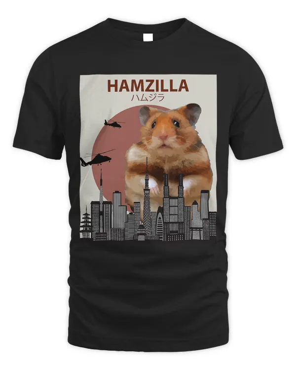 Funny Hamster T-Shirt Hamzilla- Cute Gift for Hamster Lovers