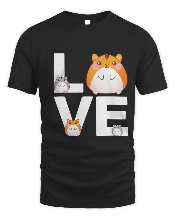 Funny Love Hamsters Shirt Animal Toys Pets Lovers TShirt T-Shirt