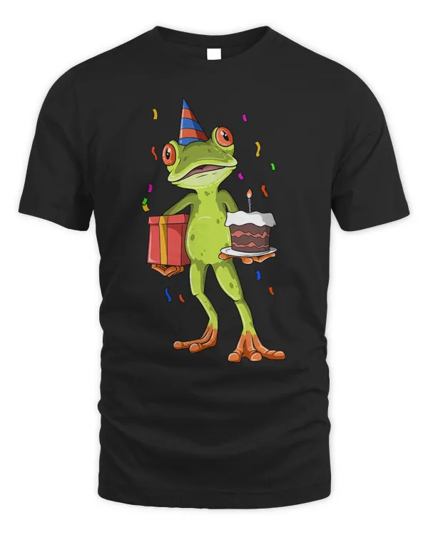 Frog Birthday Frog Birthday Party Frog Theme T-Shirt
