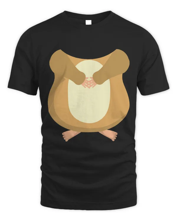 Hamster Costume T-Shirt for Halloween Animal Body Cosplay