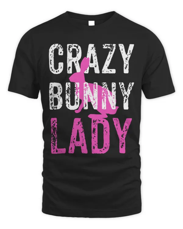 Crazy Rabbit Lady Bunny Lover Long Sleeve Shirt