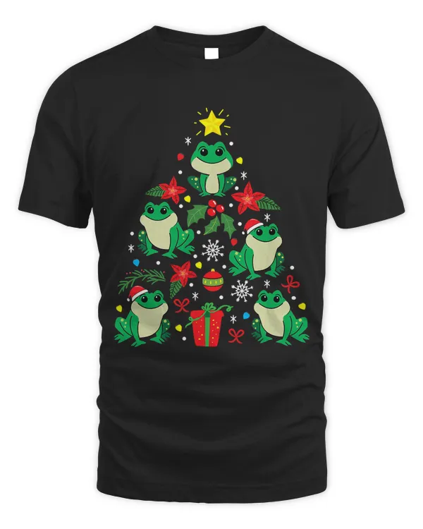 Frog Christmas Ornament Tree Funny Xmas Gift T-Shirt