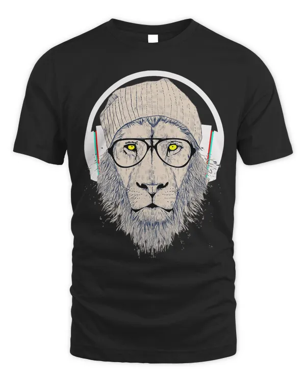 Dj lion Headphones T-Shirt