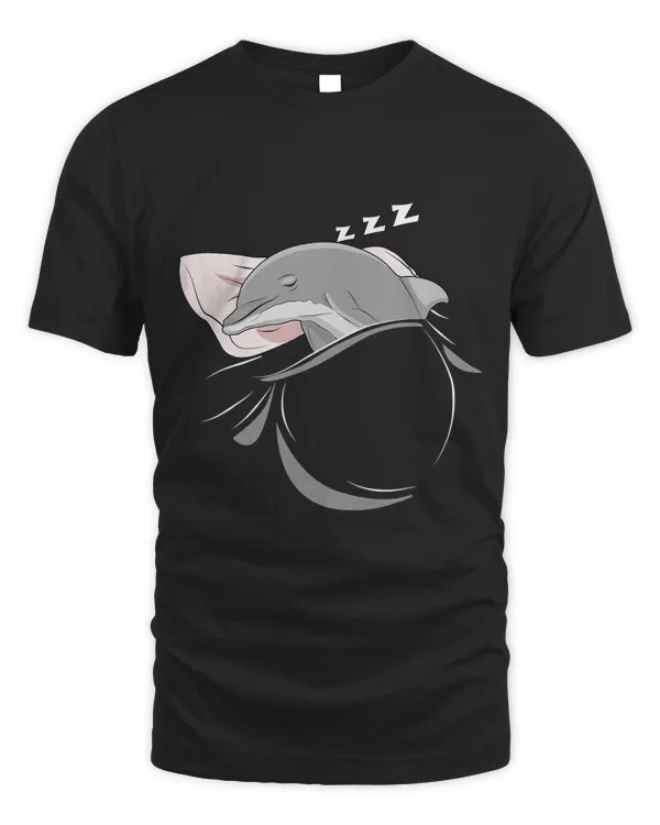 Dolphin Sleeping Animal Pajamas Nap PJs Outfit Gift Dolphin T-Shirt