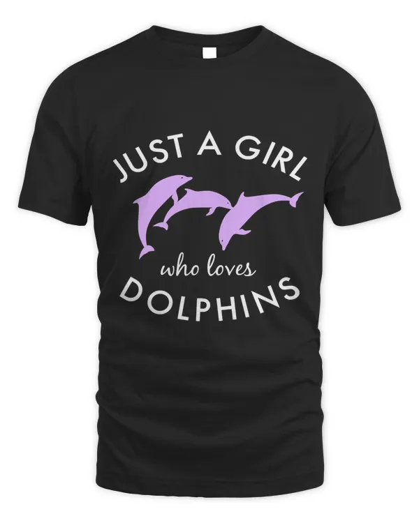Just A Girl Who Loves Dolphins - Bottle Nose Dolphin Pullover Hoodie